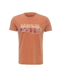 Мужская оранжевая футболка от Napapijri
