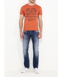 Мужская оранжевая футболка от Sela