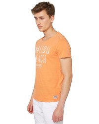 Мужская оранжевая футболка от Tom Tailor