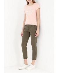 Женская оранжевая футболка от Tom Tailor Denim