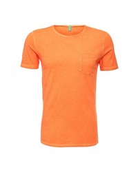 Мужская оранжевая футболка от United Colors of Benetton
