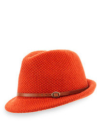 Оранжевая шерстяная шляпа