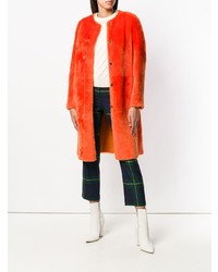 Оранжевая шуба от Desa 1972