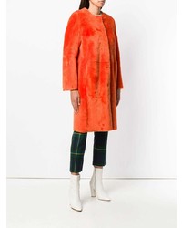 Оранжевая шуба от Desa 1972