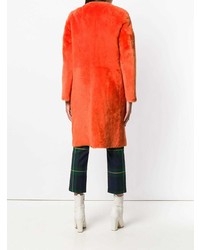 Оранжевая шуба от Desa 1972