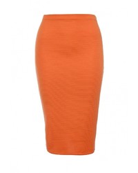 Оранжевая юбка-карандаш от Edge Clothing