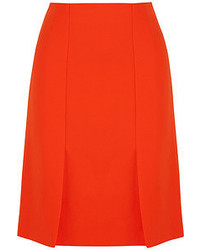 Оранжевая юбка-трапеция от Fendi