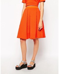 Оранжевая юбка от Fashion Union