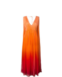 Оранжевое вечернее платье от Alberta Ferretti