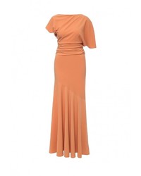 Оранжевое вечернее платье от Aleksandra Vanushina