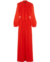 Оранжевое вечернее платье от Giambattista Valli