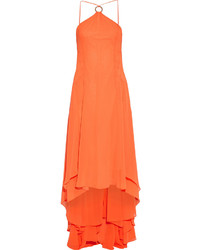 Оранжевое вечернее платье от Halston