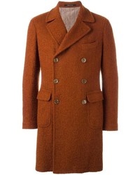 Оранжевое длинное пальто от Tagliatore