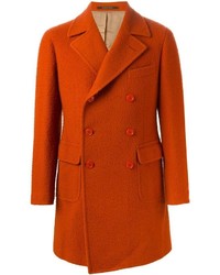 Оранжевое длинное пальто от Tagliatore