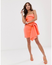 Оранжевое коктейльное платье от ASOS DESIGN