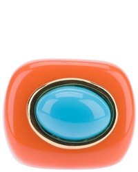 Оранжевое кольцо от Kenneth Jay Lane