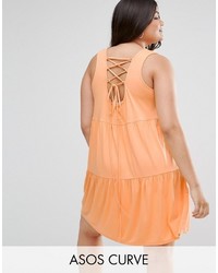 Оранжевое кружевное платье от Asos