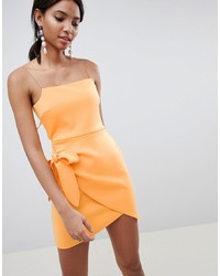 Оранжевое облегающее платье от ASOS DESIGN