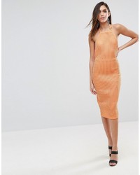 Оранжевое облегающее платье от Asos