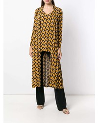 Женское оранжевое пальто дастер от Siyu