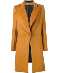 Женское оранжевое пальто от Bouchra Jarrar