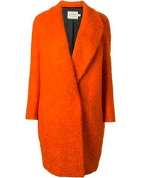 Женское оранжевое пальто от Fausto Puglisi