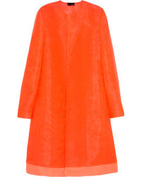Женское оранжевое пальто от Fendi