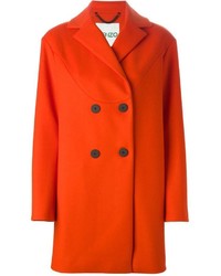 Женское оранжевое пальто от Kenzo