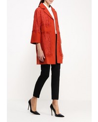 Женское оранжевое пальто от LAMANIA