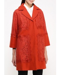 Женское оранжевое пальто от LAMANIA