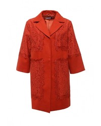 Женское оранжевое пальто от LAMANIA