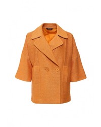 Женское оранжевое пальто от Liu Jo