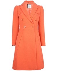 Женское оранжевое пальто от Moschino Cheap & Chic