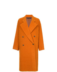 Женское оранжевое пальто от Muller Of Yoshiokubo