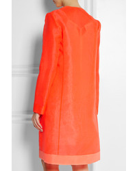 Женское оранжевое пальто от Fendi