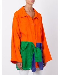 Женское оранжевое пальто от Jc De Castelbajac Vintage