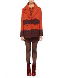 Женское оранжевое пальто от Soeasy