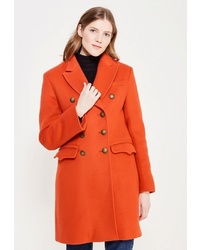 Женское оранжевое пальто от Soeasy