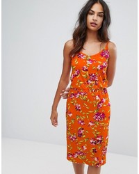 Оранжевое платье-комбинация от Warehouse