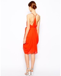 Оранжевое платье-майка от Warehouse