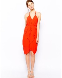 Оранжевое платье-майка от Warehouse