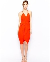 Оранжевое платье-майка от Warehouse