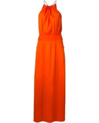 Оранжевое платье-макси от Eres