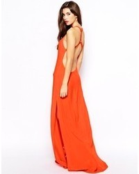 Оранжевое платье-макси от Goldie