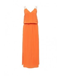 Оранжевое платье-макси от Motivi