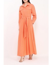Оранжевое платье-макси от Yaroslavna