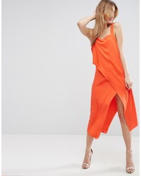 Оранжевое платье-миди от Asos