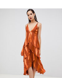 Оранжевое платье-миди от Asos Tall
