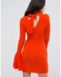 Оранжевое платье-миди от AX Paris