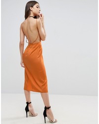 Оранжевое платье-миди от Asos